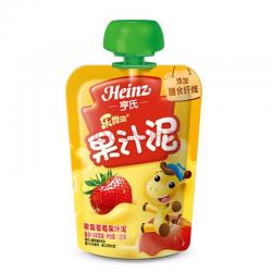 Heinz 亨氏 乐维滋 果汁泥 120g 苹果草莓味