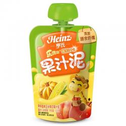 Heinz 亨氏 乐维滋 果汁泥 120g 苹果蜜桃玉米南瓜味